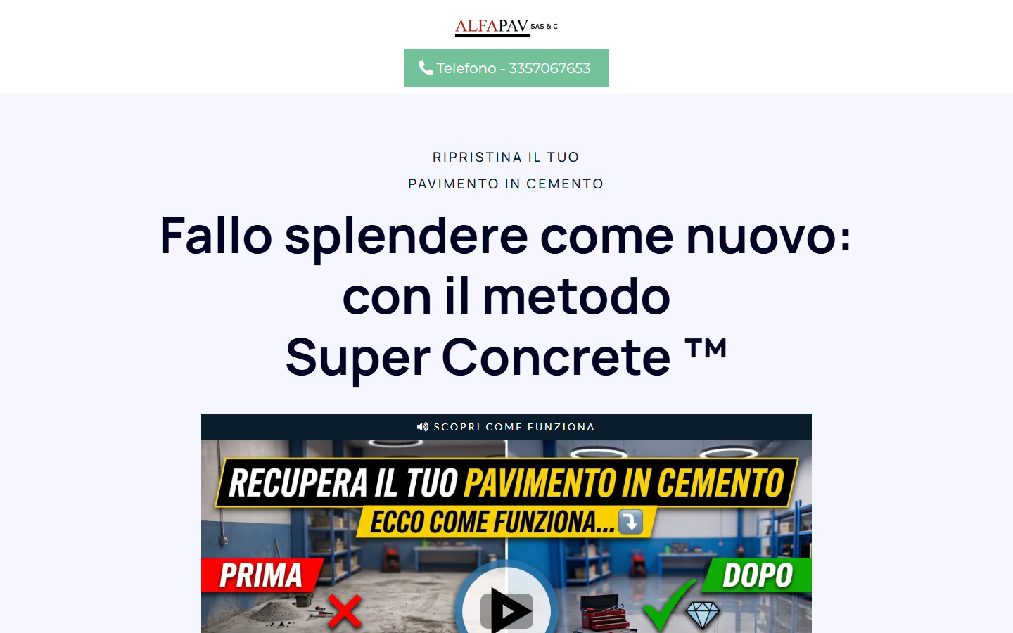 Home page di Alfapav
